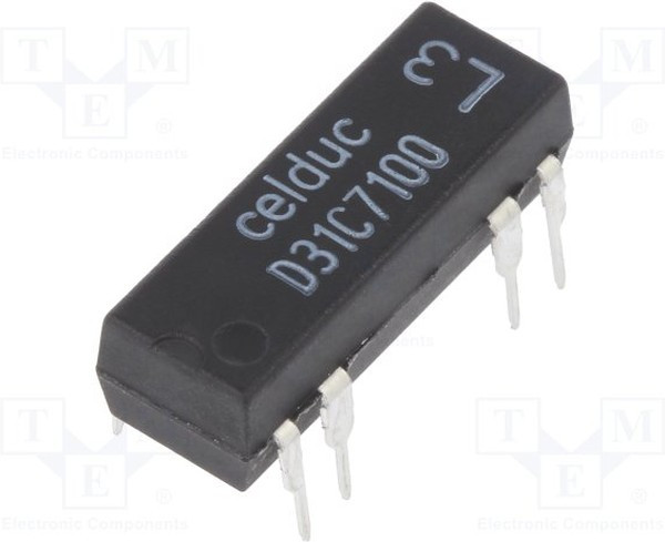 D31C7100, Реле: герконовое, SPDT, Uобмотки: 24ВDC, 500мА, макс.100ВDC, 10Вт D31C7100, Реле: герконовое, SPDT, Uобмотки: 24ВDC, 500мА, макс.100ВDC, 10Вт