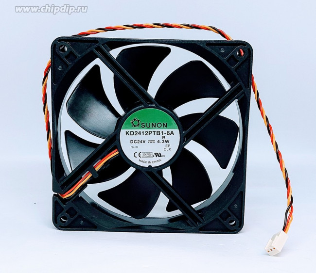 Вентилятор Sunon KD2412PTB1-6A DC 24v 4.3W 3pin 120x25