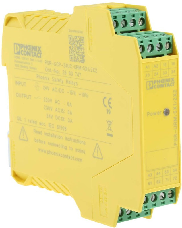 2963747, Safety Relays SAFETY DIN RELAY