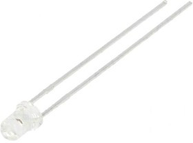 LL-304UYC2E-Y2-4DC, LED; 3mm; yellow; 2300mcd; 35°; Front: convex; 1.6?2.5V