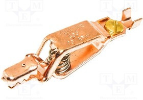 BU-50C, Зажим "крокодил", 20А, Диап.захвата макс.12,7мм, Длина 57мм