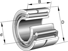 NKI9/12-XL 9mm I.D Needle Roller Bearing, 19mm O.D