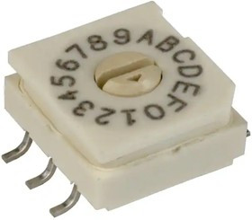 94HAB16WT, Coded Rotary Switches Rotary DIP Switch Flush 16 Pos