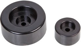 F0622P-PE4 + F0624-PE4, Резиновая прокладка / ножка, Винтовой Монтаж, 51 мм, Круглая, Черный