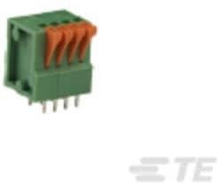 1-2834015-4, Fixed Terminal Blocks 4POS 2.54MM TES CONN