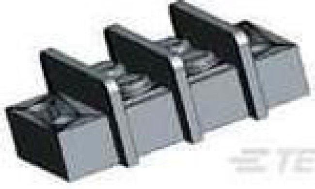 1546670-2, Barrier Terminal Blocks .437 DOUBLE ROW 2P w/ binding screws