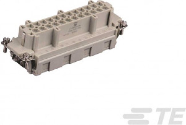 T2040243201-000, Heavy Duty Power Connectors 24P 2R 16A 500V Recp 20-14AWG SpringCont T2040243201-000, Heavy Duty Power Connectors 24P 2R 16A 500V Recp 20-14AWG SpringCont