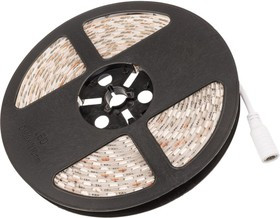 Светодиодная лента LED силикон 5м, 12В, 10мм, IP65, SMD 5050, 60 LED/m, свет желтый 141-492