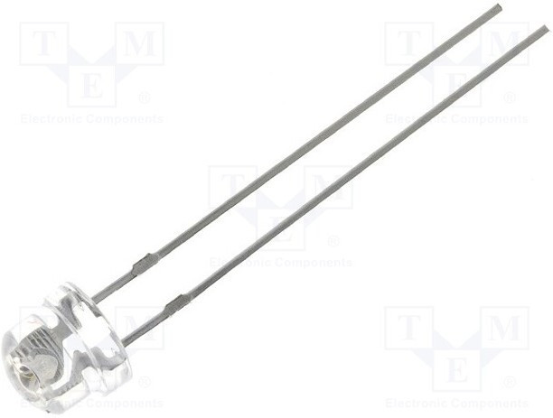 OSUB5161A-LM, LED; 5mm; blue; 1120?2180mcd; 60°; Front: convex; 2.8?4V OSUB5161A-LM, LED; 5mm; blue; 1120?2180mcd; 60°; Front: convex; 2.8?4V