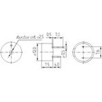 Излучатель звука магнитоэлектрический со встроенным генератором 12В, 12х10мм и непрерывный звук 2.3к