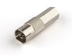 Коннектор Hyperline, PAL для кабеля RG-59, мама, накручивающийся, серый