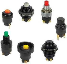 P7-371242, Pushbutton Switches Low-Level Mil Sldr 5A SPST-DB, SPDT-DB