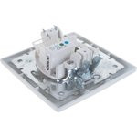 430201 Розетка телефонная RJ11, СУ, Solo, белый Б0043375