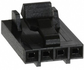 104257-3, Корпус разъема, Серия AMPMODU MTE, Гнездо, 4 вывод(-ов), 2.54 мм