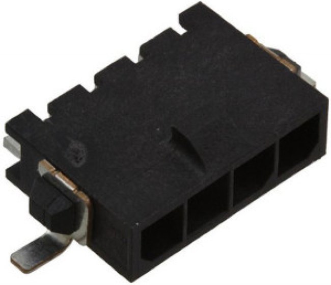 2-1445057-4, Pin &amp; Socket Connectors HDR ASSY 4 POS R/A SINGLE ROW TIN