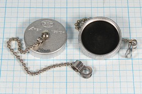 Разъем PLS-28 заглушка, резьба М30, монтаж на блок/кабель