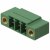 1827871, Pluggable Terminal Blocks 3 Pos 3.81mm pitch Through Hole Header