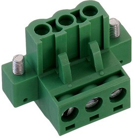 691340500003, Съемная клеммная колодка, 5.08 мм, 3 вывод(-ов), 24AWG до 12AWG, 3.31 мм², Винт, 20 А