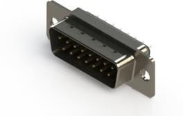 627-015-220-041, D-Sub Standard Connectors 15P PLUG VERT METAL