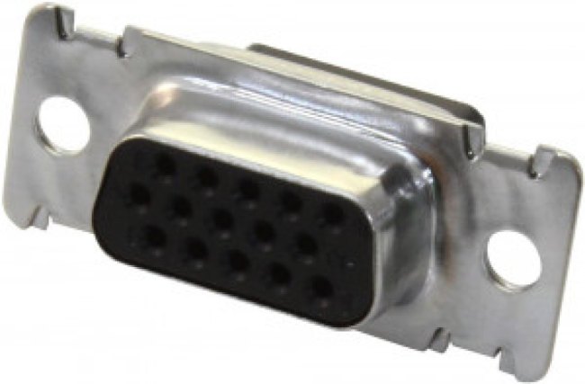2335893-3, 90 44 Way Cable Mount D-sub Connector Socket, 2.29mm Pitch