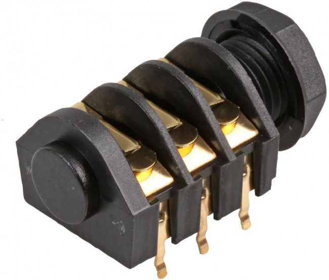 CL1227G, MONO SOCKET, 3POS, 6.35MM, PCB