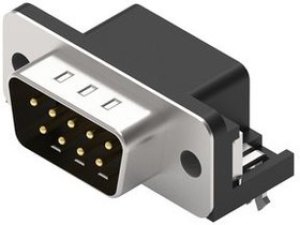 D-Sub connector, 9 pole, standard, angled, solder connection, 618009211721 D-Sub connector, 9 pole, standard, angled, solder connection, 618009211721