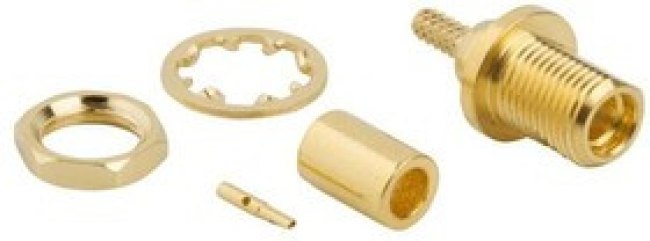 262120, RF Connectors / Coaxial Connectors MMCX BULKHEAD JACK 178 196U GOLD 262120, RF Connectors / Coaxial Connectors MMCX BULKHEAD JACK 178 196U GOLD