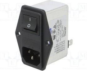 RIP0442H2, Разъем: питания AC, гнездо, "папа", 4А, 250ВAC, IEC 60320, -25-85°C