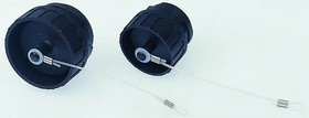 C016-00U000-0201, Amphenol C 16-3 Plug Dust Cap, Shell Size 1, Plastic