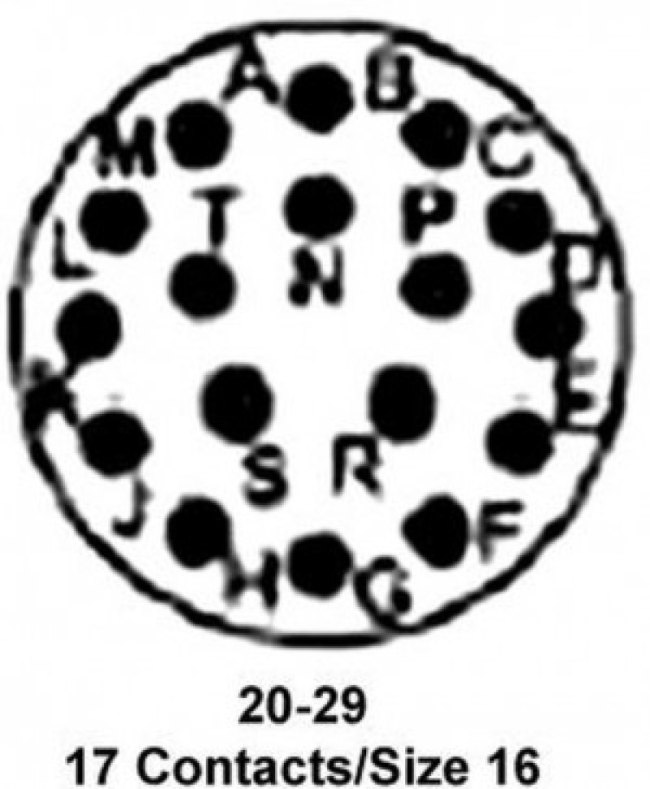 97-20-29S, Circular MIL Spec Tools, Hardware & Accessories 17P Socket Insert Shell Size 20 97-20-29S, Circular MIL Spec Tools, Hardware & Accessories 17P Socket Insert Shell Size 20