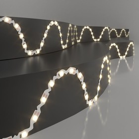 S 2835 12V 60Led 6W IP20 / Лента светодиодная гибкая 60Led 6W IP20 3300K теплый белый