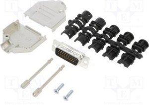 DTZK-26MHSL, Разъем D-Sub HD; PIN: 26; "папа"; прямой; пайка; н