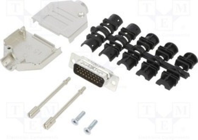 DTZK-26MHSL, Разъем D-Sub HD; PIN: 26; "папа"; прямой; пайка; н