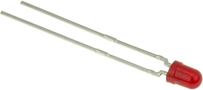 TLHR4405, Standard LEDs - Through Hole Red Tinted Diffused 6.3-10mcd@10mA