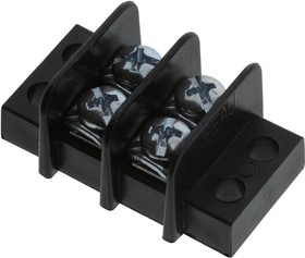 38770-0306, Клеммная колодка с перегородкой в панель, 2 ряда, 6 вывод(-ов), 22 AWG, 14 AWG, 9.53 мм, 15 А