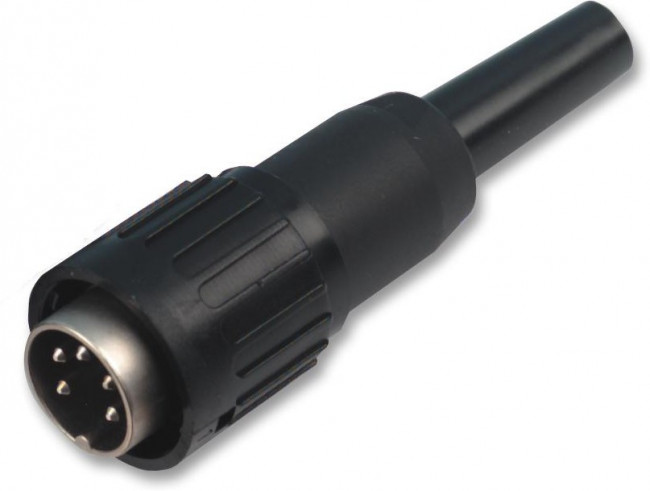 T 3434 501, Circular DIN Connectors 7P CABLE PLUG SODR SILV BAYONET