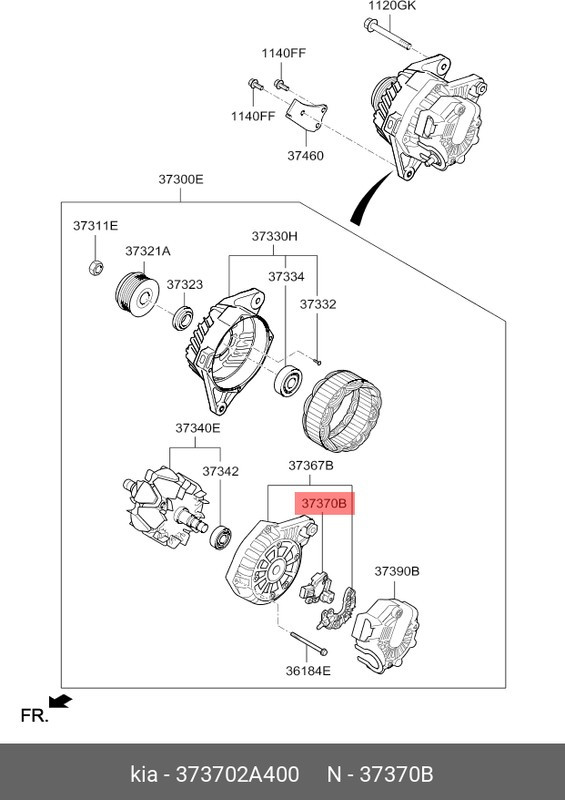 373702A400, Реле-регулятор генератора в сборе