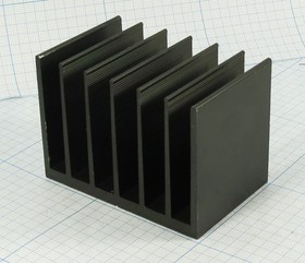 Охладитель (радиатор охлаждения) 76x 49x 55, тип F25, аллюминий, BLA152-50, черный