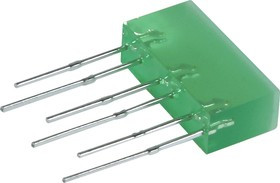 L-845/3GDT, Световая полоса зеленая 5х16мм 10мКд