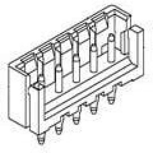177537-3, Conn Shrouded Header HDR 3 POS 2.5mm Solder ST Thru-Hole Loose