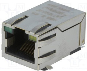 J3011G21DNL, Гнездо; RJ45; PIN: 8; экранированный,с LED; позолота