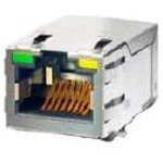 J3011G21DNL, Гнездо; RJ45; PIN: 8; экранированный,с LED; позолота