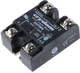 D2475PG, 1 240 VAC Series Solid State Relay, 75 A Load, Panel Mount, 280 V rms Load, 32 V Control D2475PG, 1 240 VAC Series Solid State Relay, 75 A Load, Panel Mount, 280 V rms Load, 32 V Control