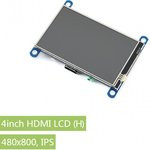 4inch HDMI LCD (H), IPS дисплей 480×800px с резистивной сенсорной панелью для Raspberry Pi 4inch HDMI LCD (H), IPS дисплей 480×800px с резистивной сенсорной панелью для Raspberry Pi