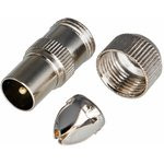 FD-2419, TV штекер на кабель, металл