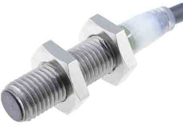 E2AS08KS02WPB15M, Датчик: индуктивный; Конф.выхода: PNP / NO; 0-2мм; 12-24ВDC; М8