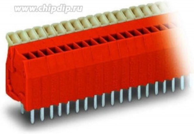 234-508, Клеммная колодка типа провод к плате, 2.54 мм, 8 вывод(-ов), 28 AWG, 20 AWG, 0.5 мм², Вставной