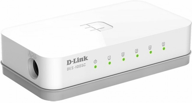 Коммутатор D-Link DES-1005C 5x100Мбит/с неуправляемый Коммутатор D-Link DES-1005C 5x100Мбит/с неуправляемый