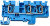 CX6/3BU, CX6/3BU,6 mm FEED THRU SP CL 3 WIRE TB BLUE, аналог для 282-684, ST6-TWINBU, ZDU6/3ANBL, D6