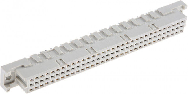 284170 / 284170-E, 64 Way 2.54mm Pitch, Type C Class C2, 2 Row, Straight DIN 41612 Connector, Socket 284170 / 284170-E, 64 Way 2.54mm Pitch, Type C Class C2, 2 Row, Straight DIN 41612 Connector, Socket